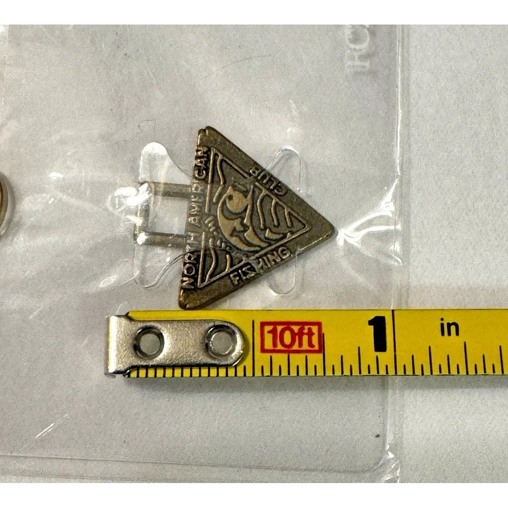 Vintage NOS North American Fishing Club Pendant Zipper Pull Charm Members Bass